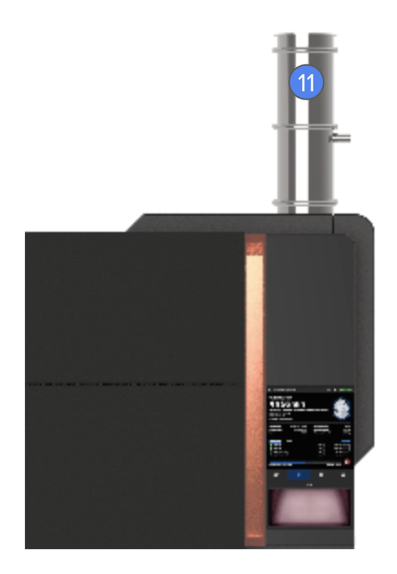 安裝於粉末斗上的 Fuse X1 Vacuum Conveyor
