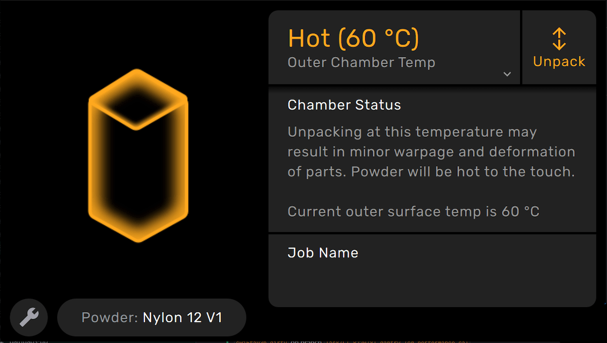 黃色 Hot：粉餅介於 50–70 °C