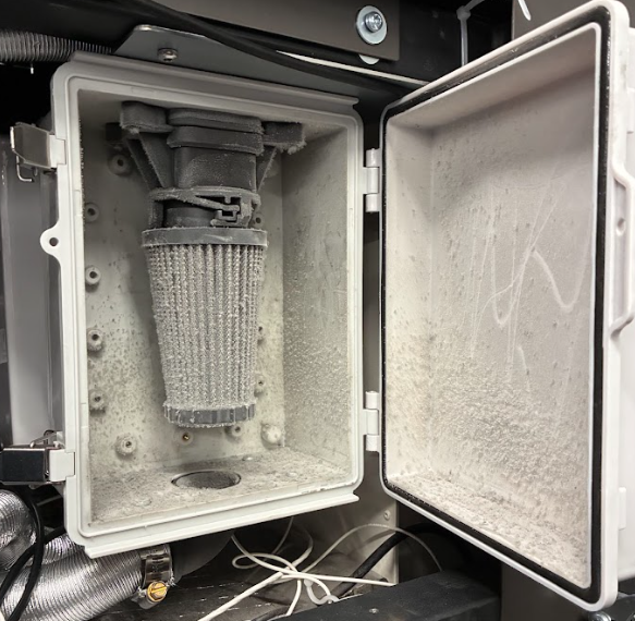 打開 purge filter box