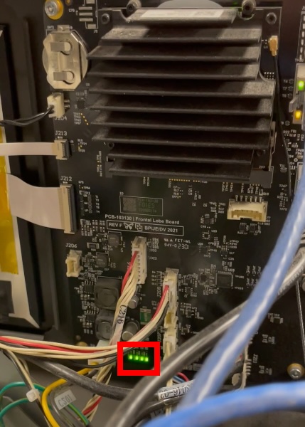 主機板各電源指示燈位置