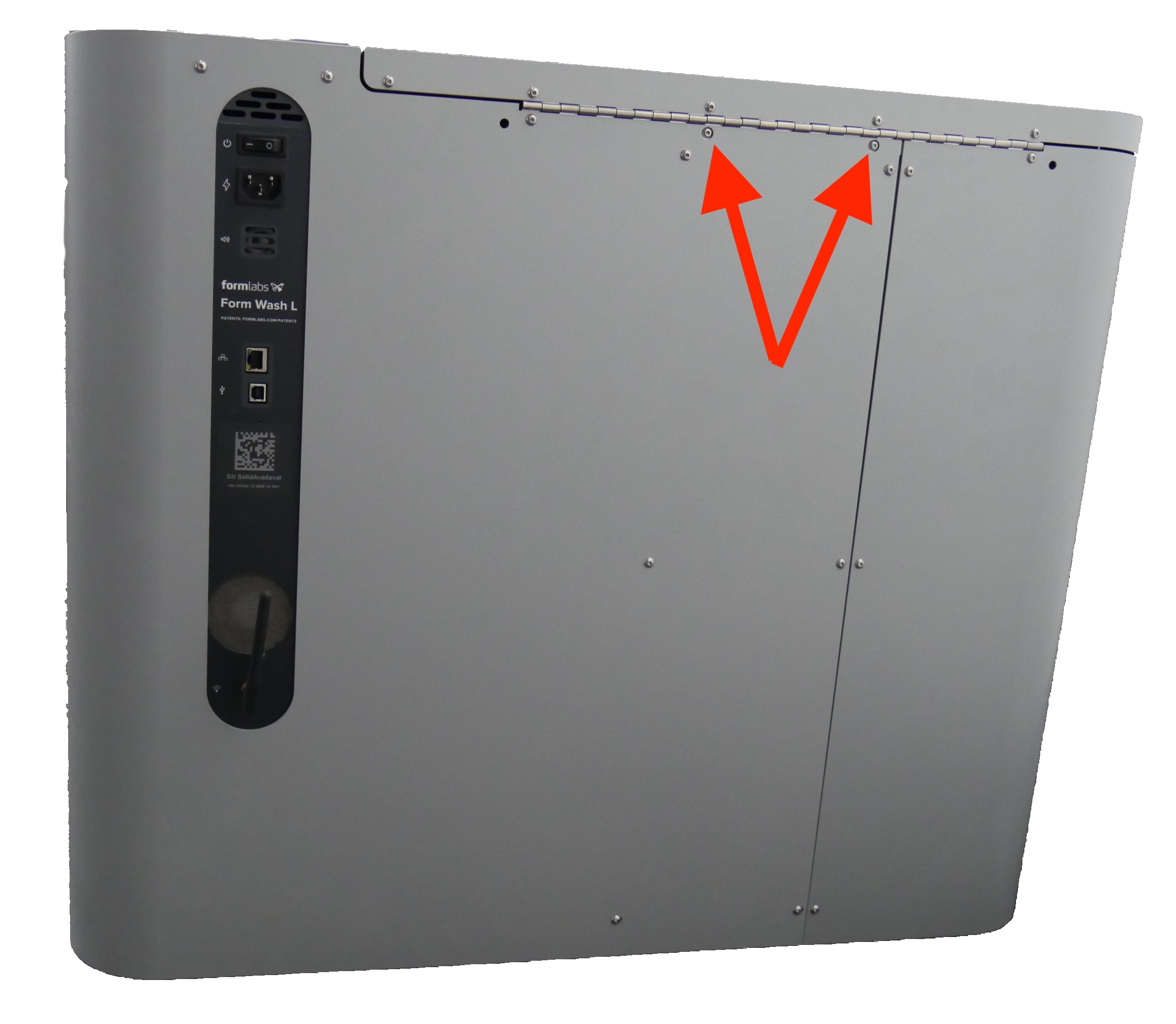 Form Wash L lid screws