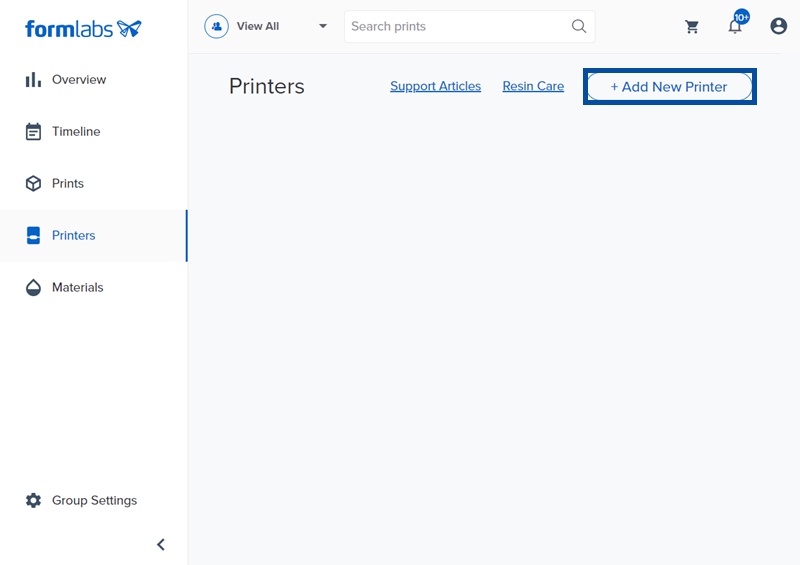 點選 Add New Printer 新增設備