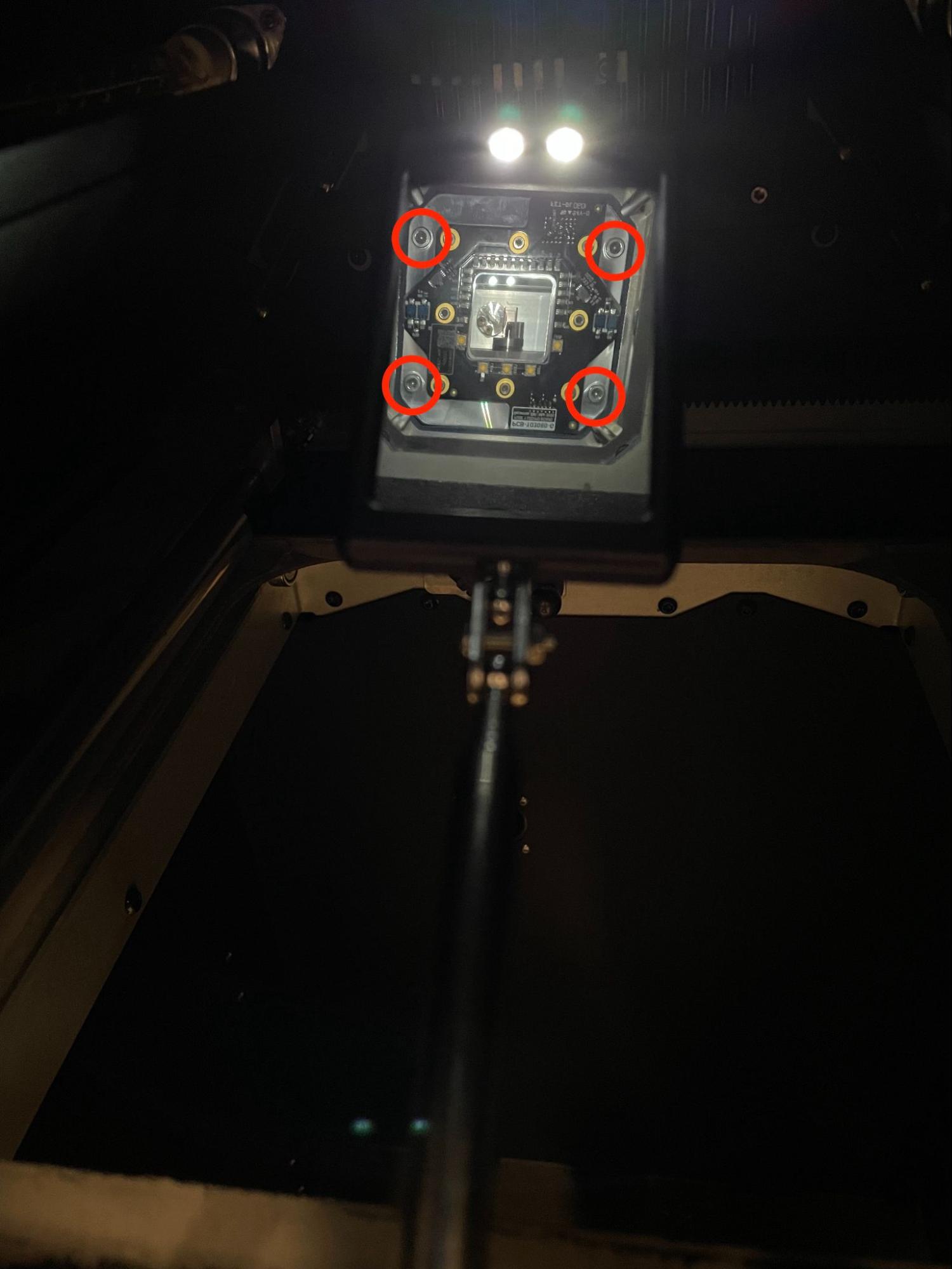 Remove the original upper laser window