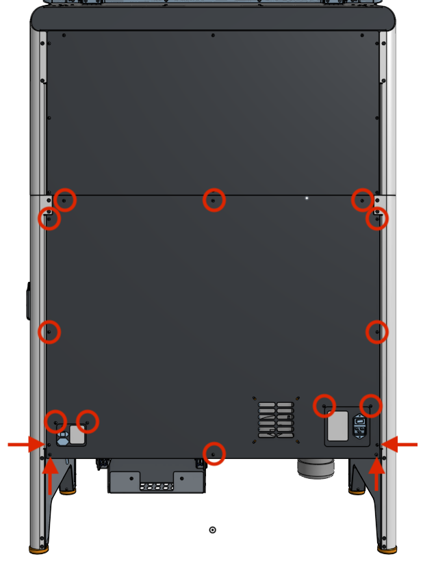 Remove the rear enclosure panel