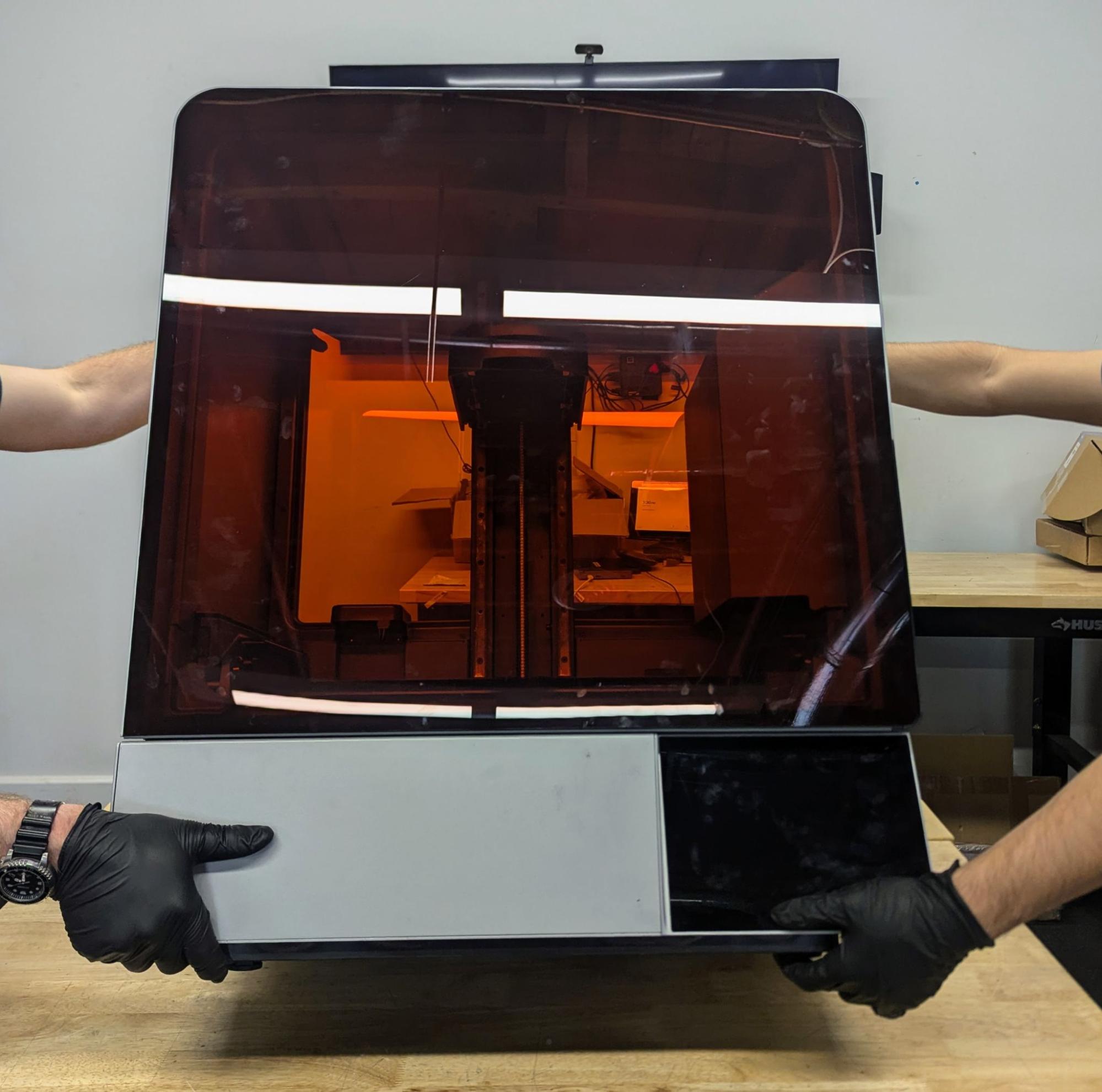 Step 1: Rotate the printer