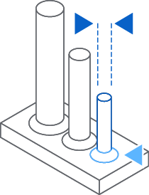 Model showing the minimum pin/wire diameter on Fuse 1 generation printers