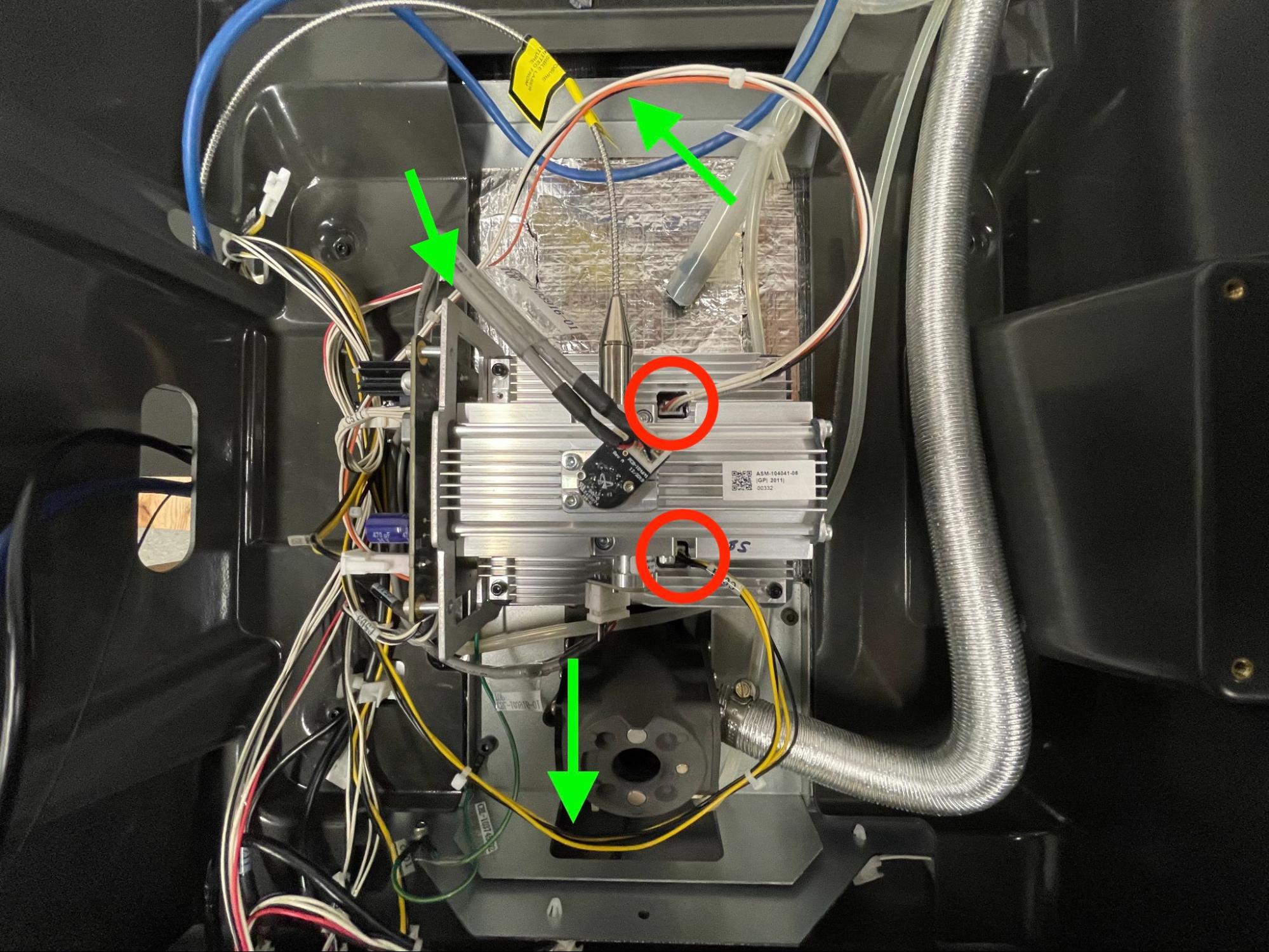 Remove the original upper laser window