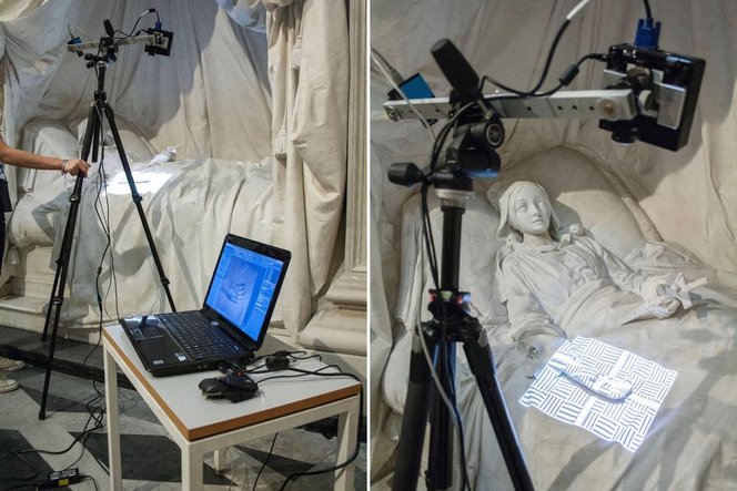 I restauratori iniziano un nuovo progetto con la scansione 3D, che li aiuta a documentare e analizzare le opere d’arte.