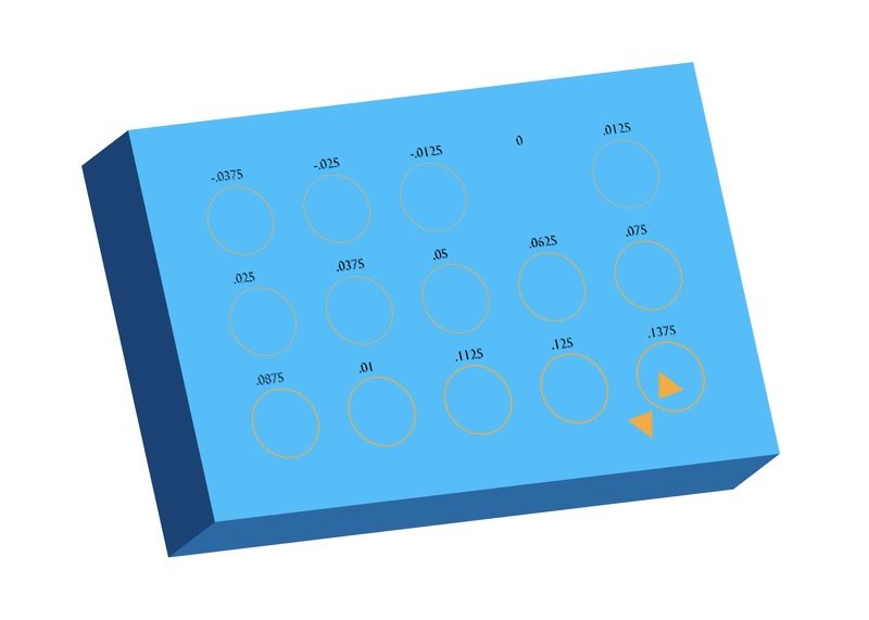 Graphic showing a hole and shaft test