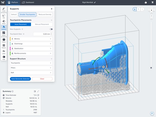 New Support Features For SLA 3D Printing With PreForm 3 51 Formlabs