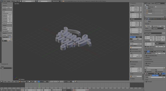 Extrude the design to make a three-dimensional shape.