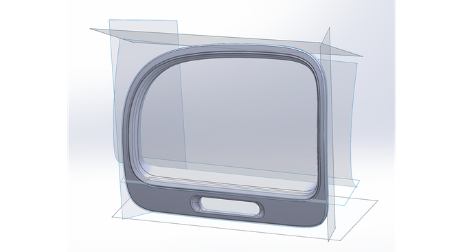 Solidworks orthographic view - Reverse engineering