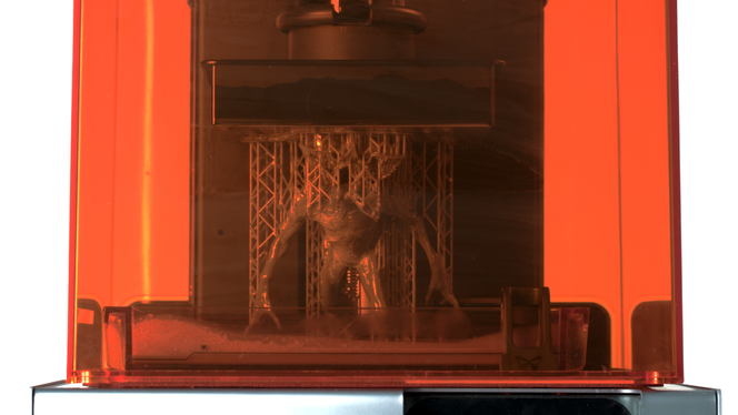 Traditional painting and finishing techniques are used on the final maquette before presenting to directors.